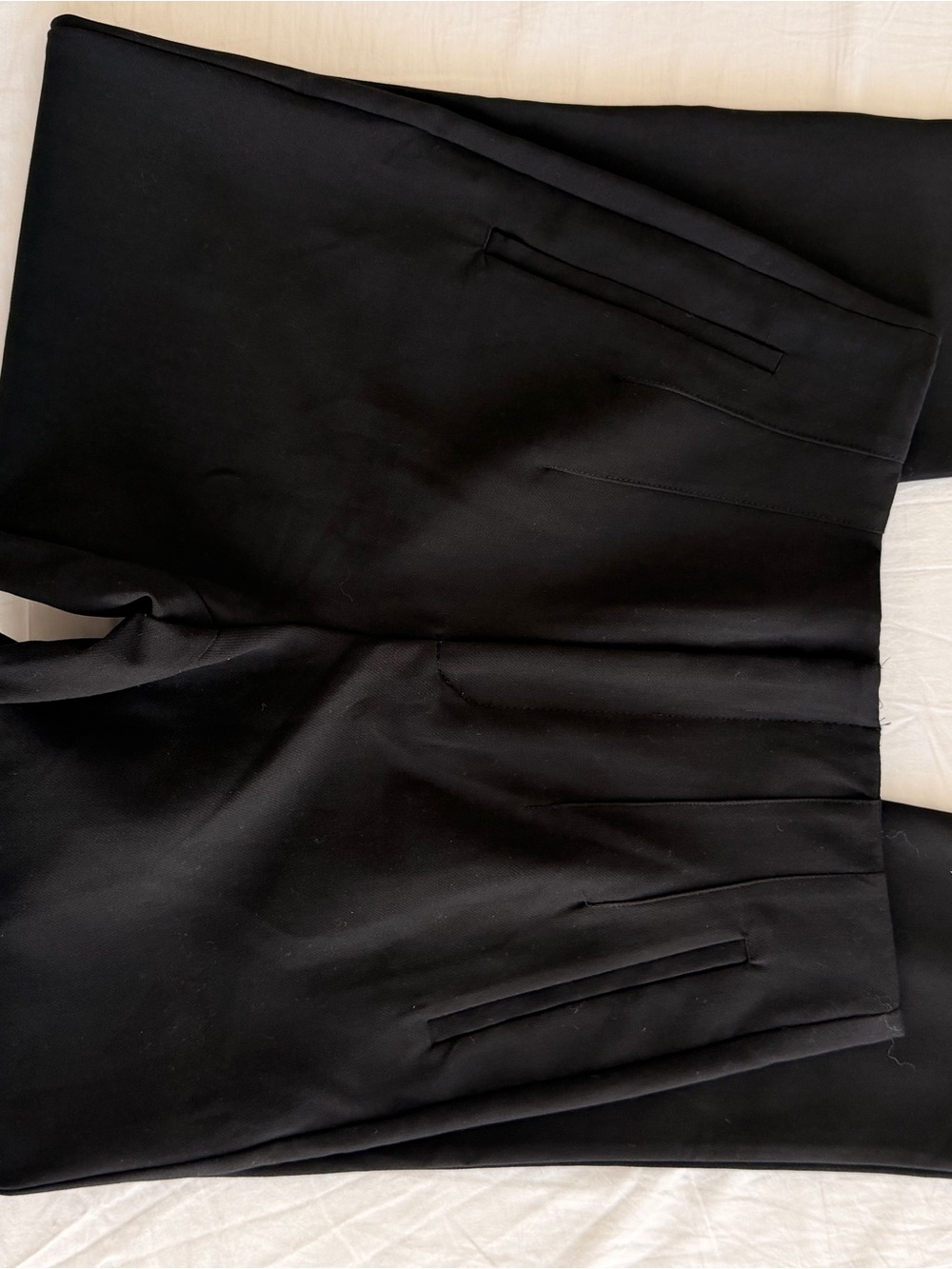 Stradivarius Black High-Waist Trousers